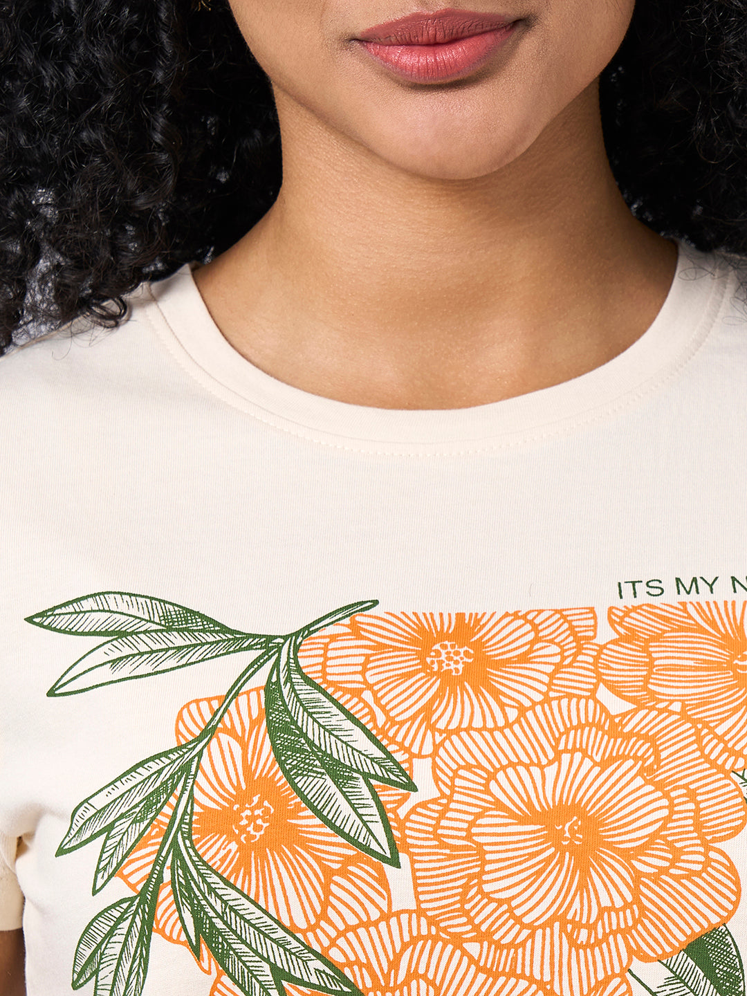 Women's Natural 100% Organic Cotton Regular Fit Tshirt