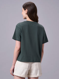 Women’s Organic Cotton Regular Fit Short Sleeve T-Shirt Olive