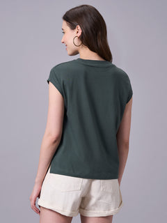 Women’s Organic Cotton Regular Fit Extended Sleeve T-Shirt Olive