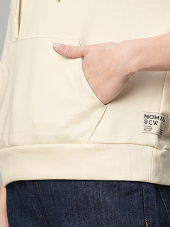 Women’s Cotton Polyester Regular Fit T-Shirt Natural