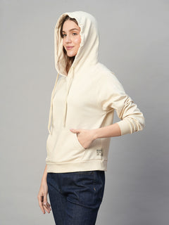 Women’s Cotton Polyester Regular Fit T-Shirt Natural