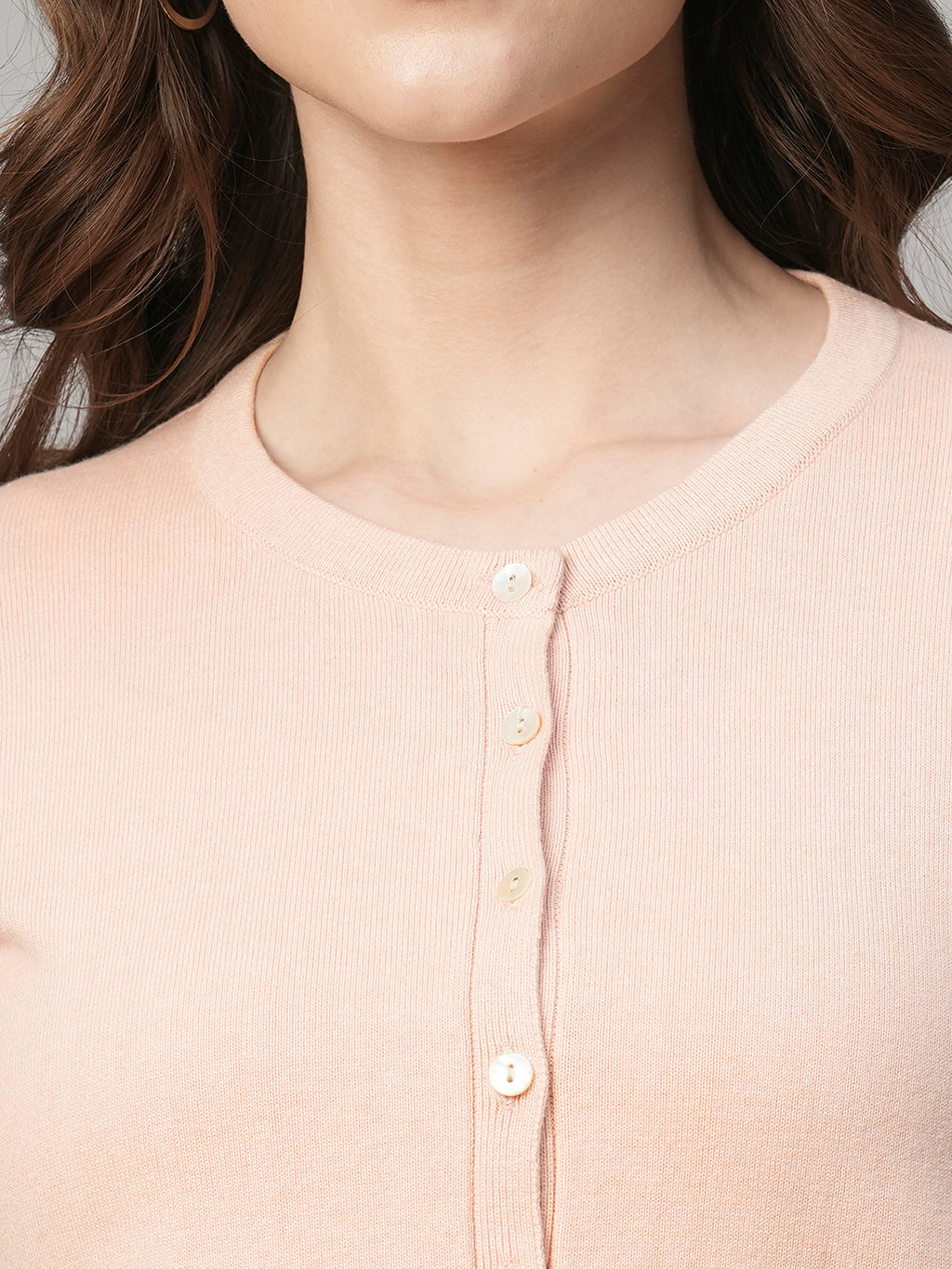 Women's Pink Cotton Viscose Regular Fit Tshirt