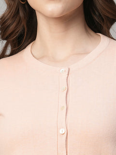 Women’s Cotton Viscose Regular Fit T-Shirt Pink