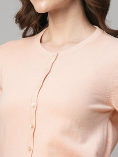 Women’s Cotton Viscose Regular Fit T-Shirt Pink