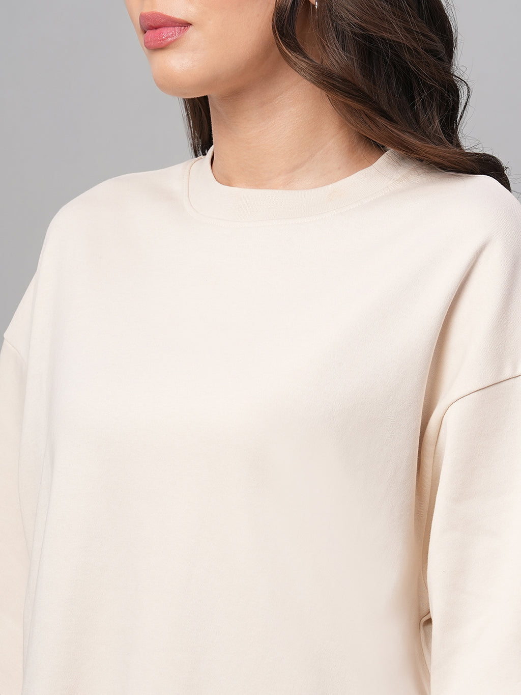 Women's Natural 100% Cotton Loose Fit Tshirt