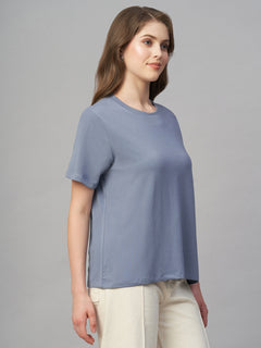 Women’s Cotton Bamboo Elastane Regular Fit T-Shirt Lavender