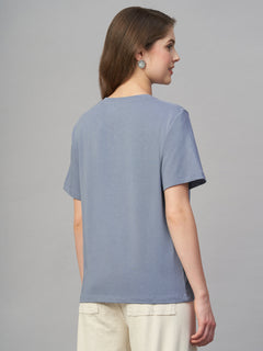 Women’s Cotton Bamboo Elastane Regular Fit T-Shirt Lavender