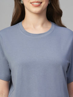 Women’s Cotton Bamboo Elastane Regular Fit T-Shirt Lavender