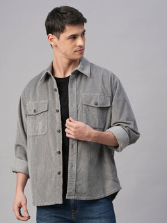 Men’s Cotton Regular Fit Jacket Grey