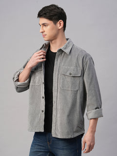 Men’s Cotton Regular Fit Jacket Grey