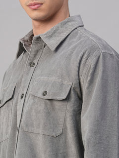 Men’s Cotton Regular Fit Jacket Grey