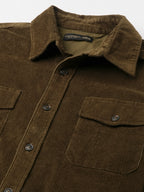 Men's Corduroy Olive 100% Cotton Regular Fit Jackets