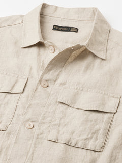 Men’s Linen Regular Fit Jacket Natural