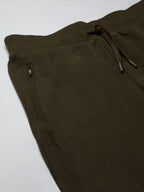 Men's Green 100% Cotton Regular Fit Knit pant