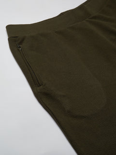 Men's 100% Cotton Regular Fit Knit Shorts Green