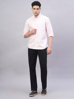 Men’s Cotton Lycra Regular Fit Side Pocket Pant Black