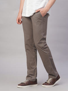 Men’s Cotton Lycra Regular Fit Pant Brown