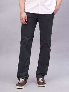 Men’s Cotton Lycra Regular Fit Side Pocket Pant Navy