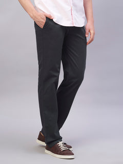 Men’s Cotton Lycra Regular Fit Side Pocket Pant Navy