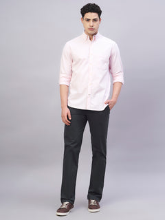 Men’s Cotton Lycra Regular Fit Side Pocket Pant Navy