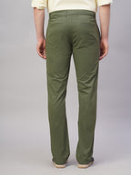 Men's Cotton Lycra Regular Fit Side Pocket Pant Olive