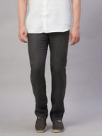 Men's Slate 100% Linen Regular Fit Pant
