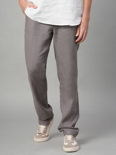 Men’s Linen Regular Fit Pant Grey