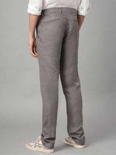 Men’s Linen Regular Fit Pant Grey