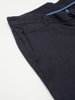 Men’s Linen Regular Fit Pant Navy