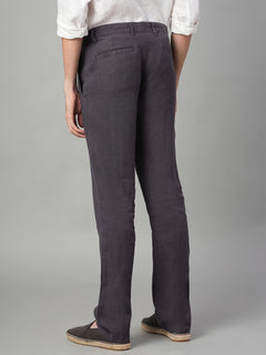Men’s Linen Regular Fit Side Pant Slate