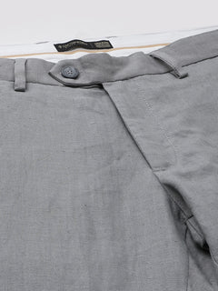 Men’s Linen Regular Fit Excel Pant Grey