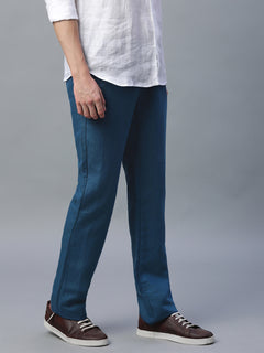 Men’s Linen Regular Fit Excel Pant Navy