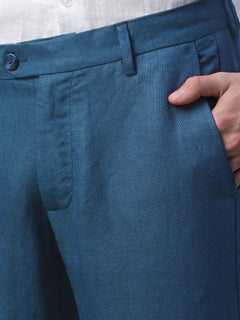 Men’s Linen Regular Fit Excel Pant Navy