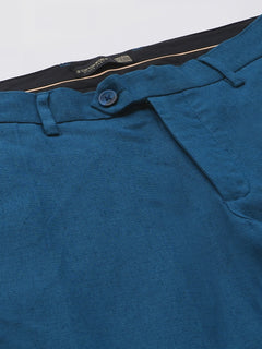 Men’s Linen Regular Fit Excel Pant Navy