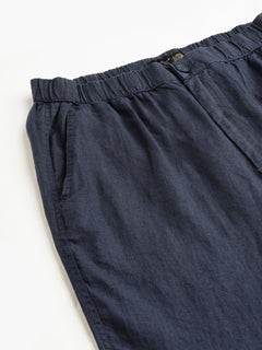 Men’s Linen Regular Fit Drawstring Pant Navy
