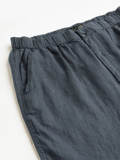 Men’s Linen Regular Fit Drawstring Pant Slate
