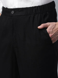 Men’s Linen Viscose Regular Fit Pant Slate Grey