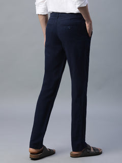 Men’s Cotton Linen Slim Fit Pant Navy