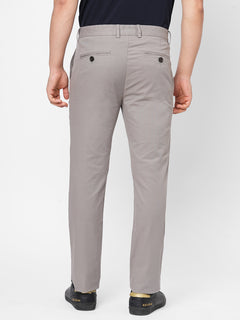 Men's Cotton Lycra Slim Fit Pant Grey