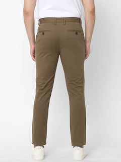 Men’s Cotton Lycra Slim Fit Pant Light Brown