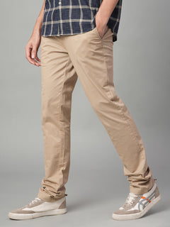 Men’s Cotton Lycra Slim Fit Pocket Pant Khaki