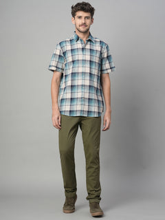 Men’s Cotton Lycra Slim Fit Pocket Pant Olive