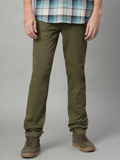 Men’s Cotton Lycra Slim Fit Pocket Pant Olive