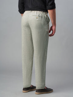 Men’s Cotton Linen Regular Fit Pant Light Brown
