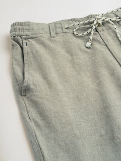 Men’s Cotton Linen Regular Fit Pant Light Brown