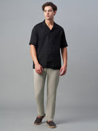 Men's Natural Cotton Linen Regular Fit Pant