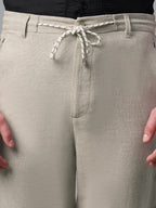 Men's Natural Cotton Linen Regular Fit Pant