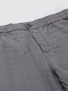 Men’s Linen Regular Fit Side Pocket Pant Grey