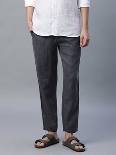 Men’s Linen Regular Fit Side Pocket Pant Slate