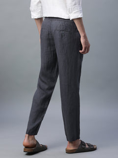 Men’s Linen Regular Fit Side Pocket Pant Slate